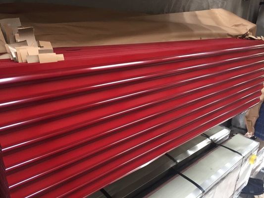 kupować Strukturowy 76mm Pre-malarstwo faliste płytki dachowej GI faliste płytki z wykończeniem Mat online manufacture